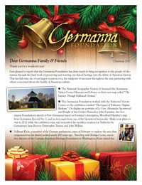 Germanna Foundation Christmas Letter, 2011
