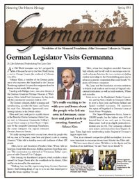 Germanna Foundation Newsletter, Spring 2011