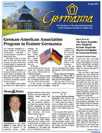 Germanna Foundation Newsletter, Spring 2013